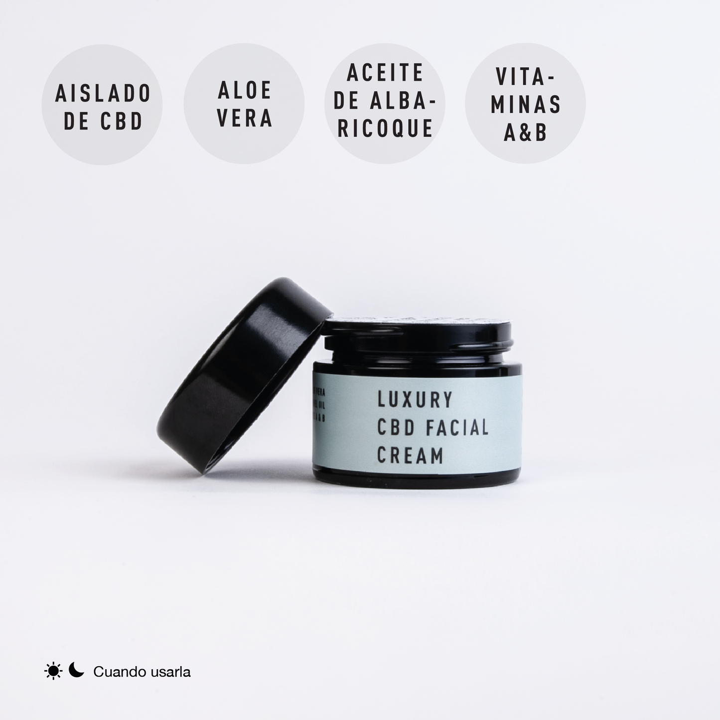 Crema facial DELUXE con CBD