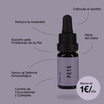 Aceite de CBD Pets – Alivia Estrés, Ansiedad y Dolores